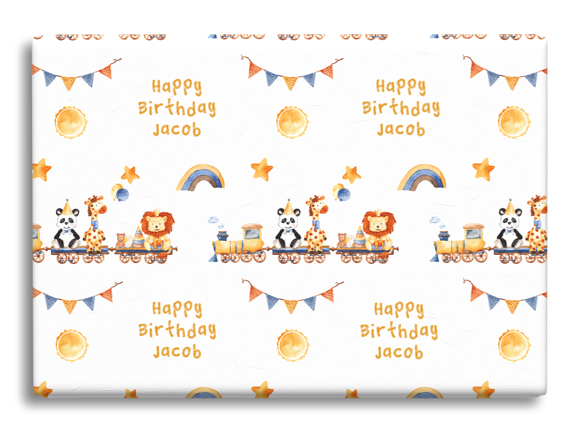 personalised wrapping paper