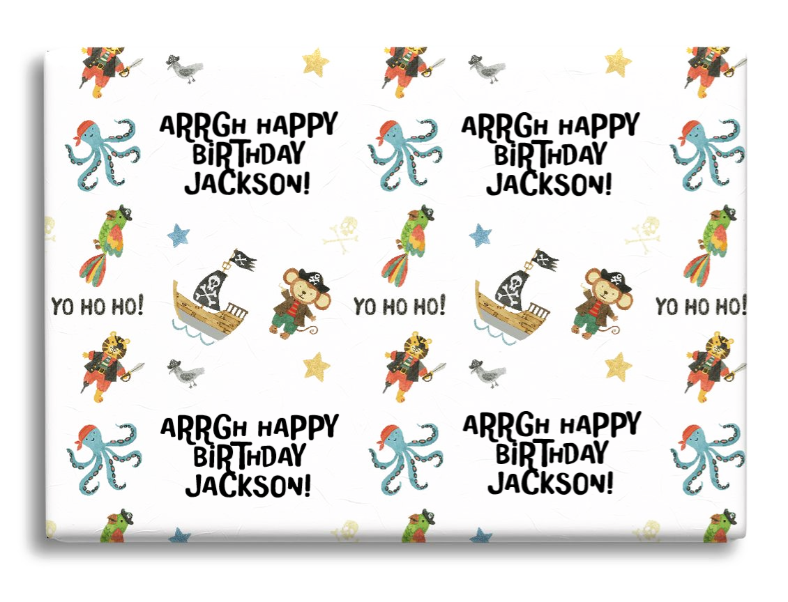 personalised wrapping paper