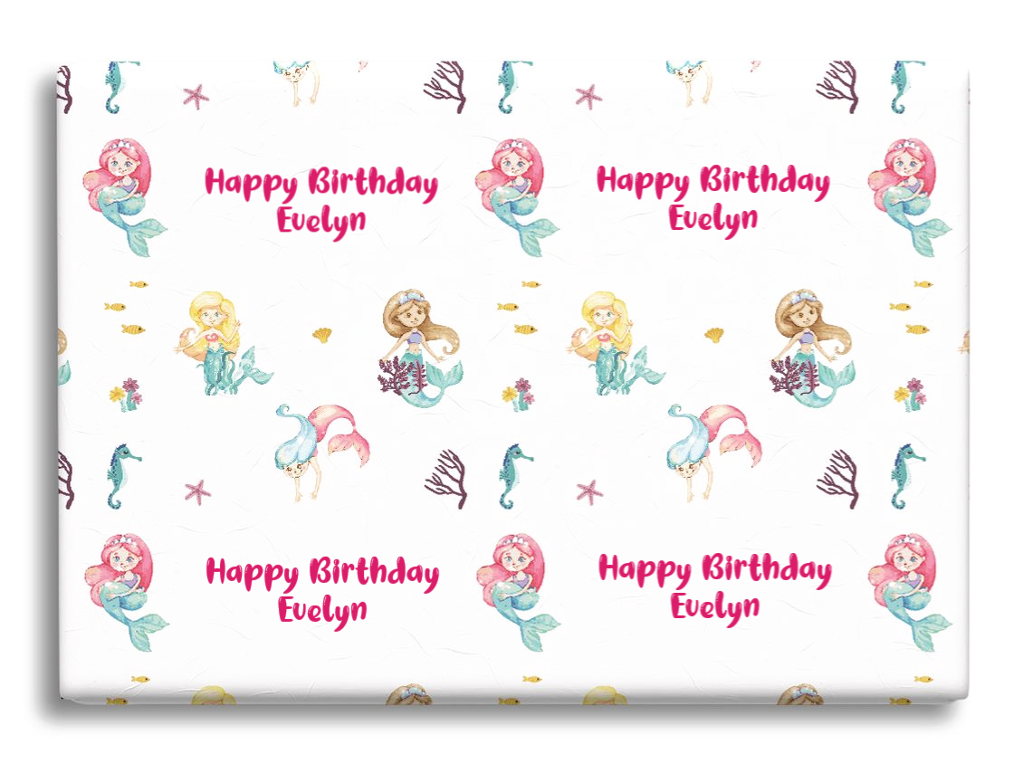 personalised wrapping paper