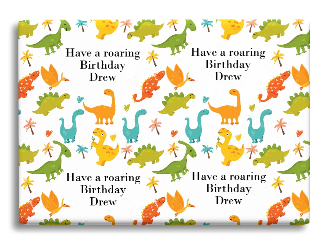 personalised wrapping paper