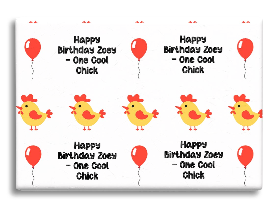 personalised wrapping paper
