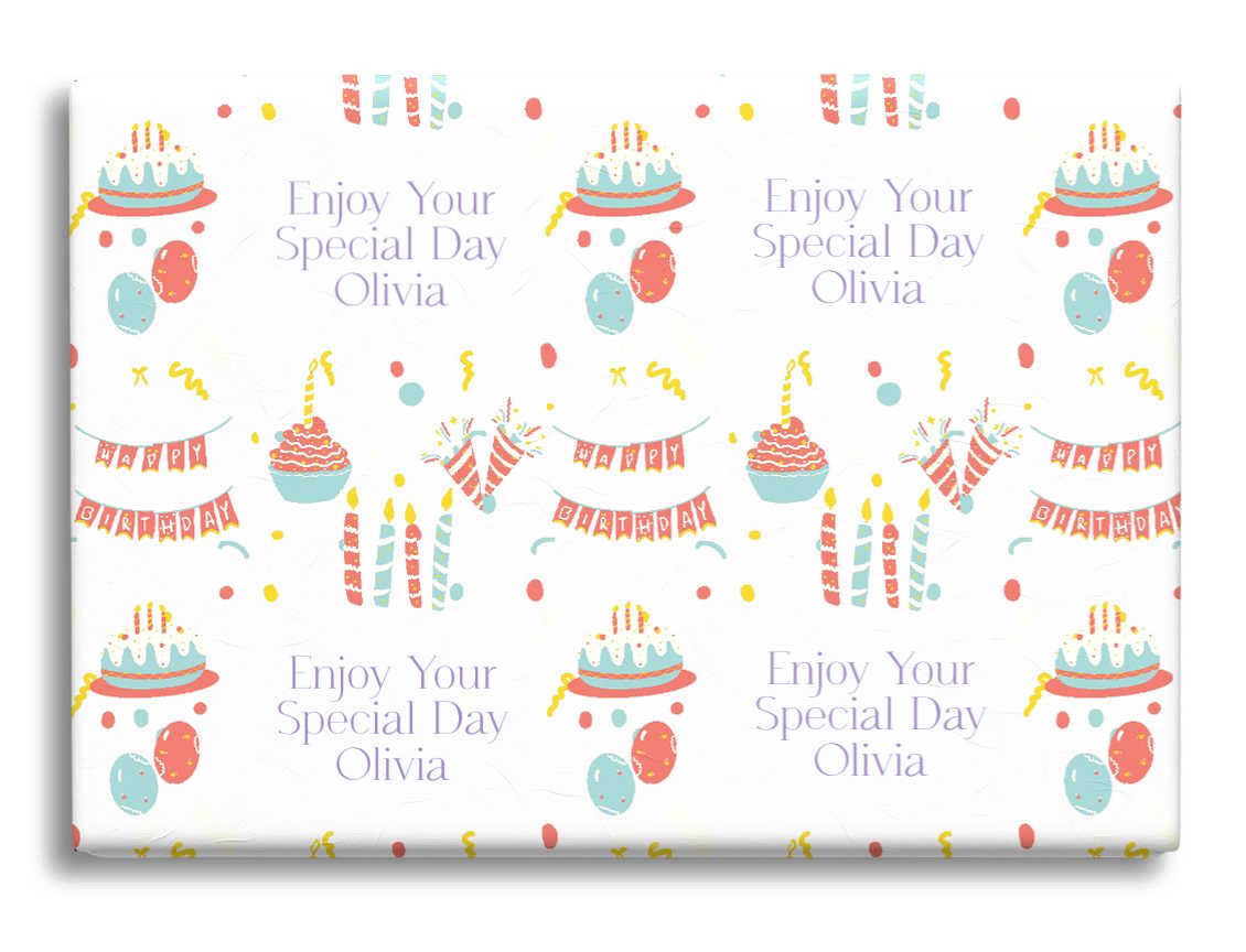 personalised wrapping paper