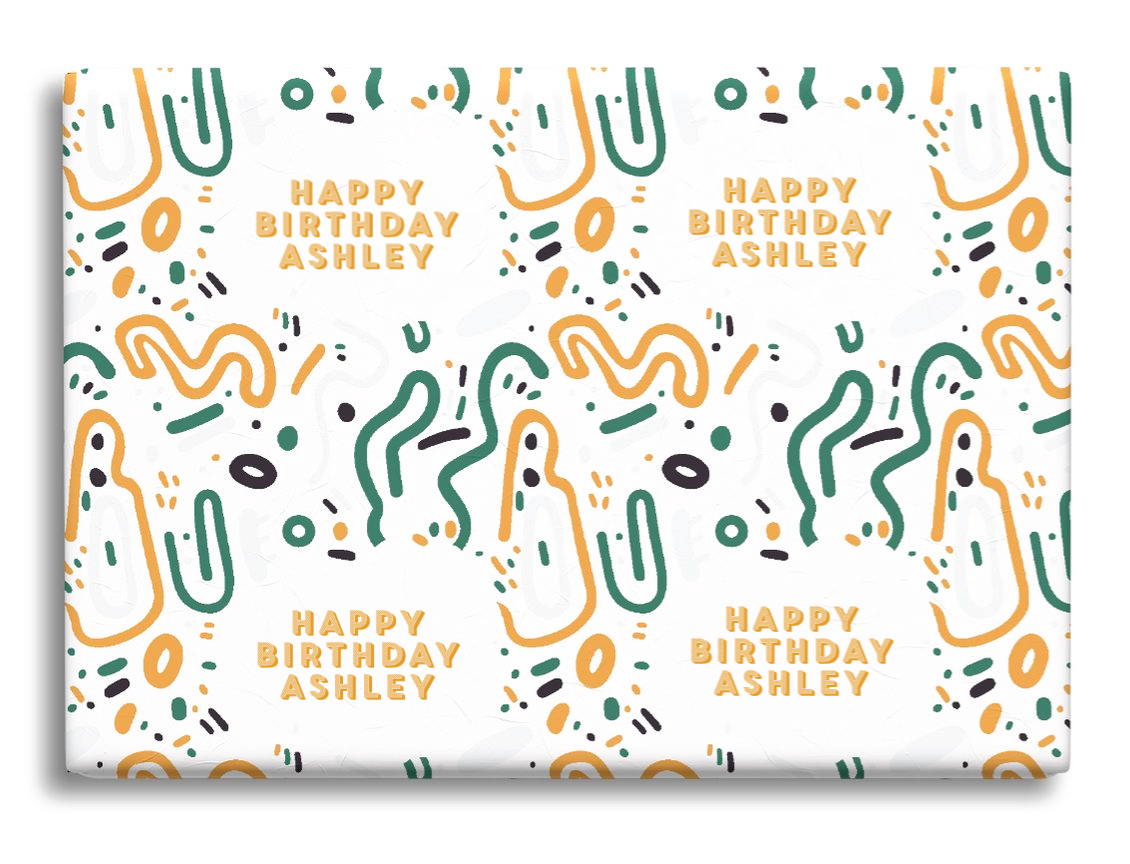 Doodles, Green and Orange