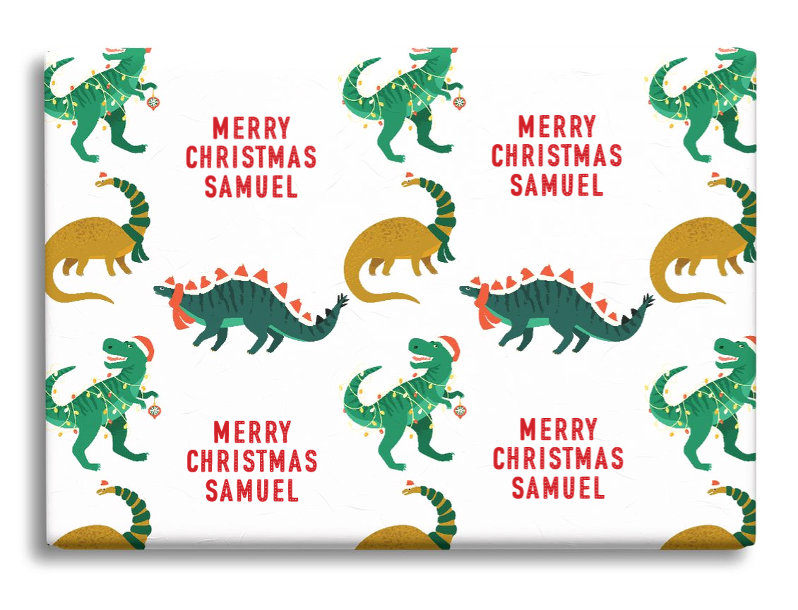 Dinosaurs and Santa Hats